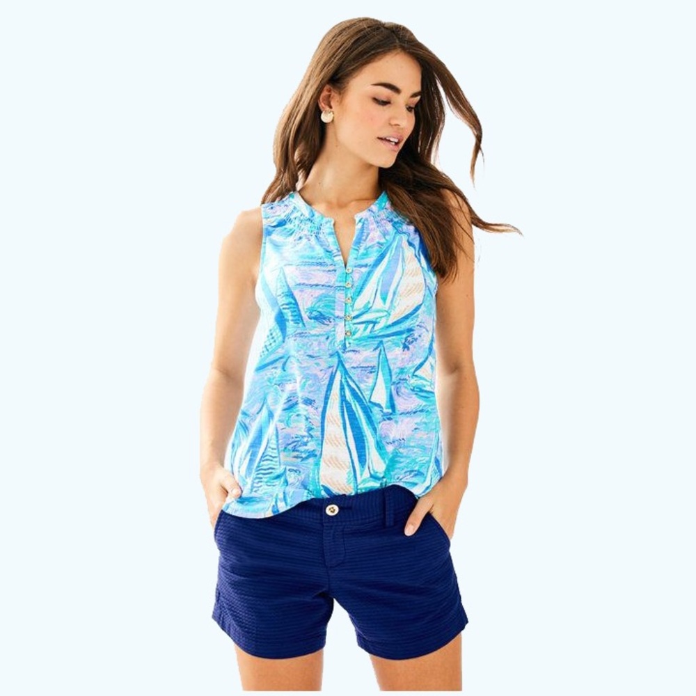 Lilly Pulitzer Essie top in lilac verbena